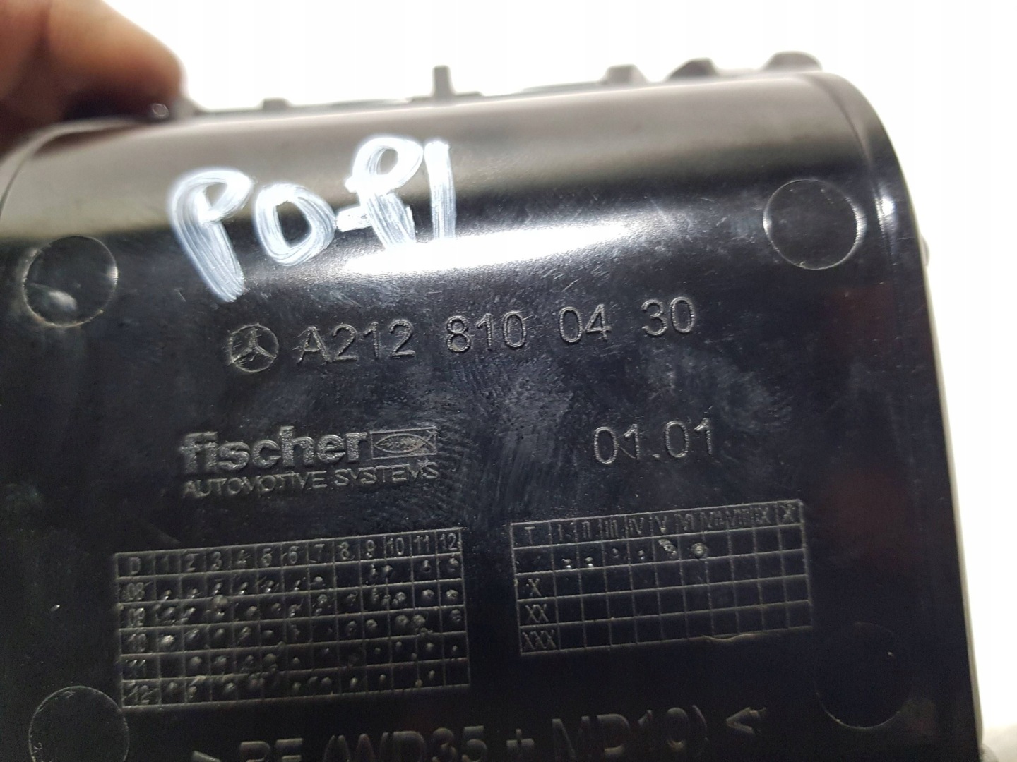 ashtray front podlokietnika tunelu chrom Mercedes E W212