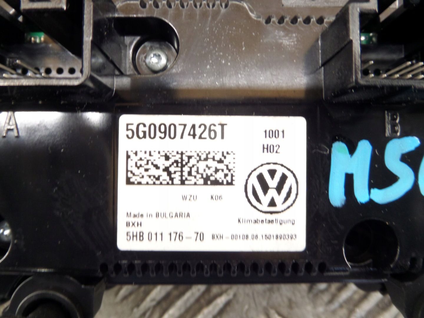 Unite commande clima Bouches buses VW GOLF VII 7 5G0907426T