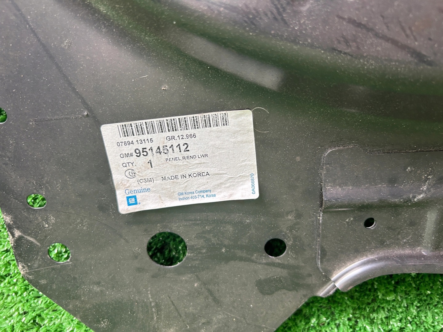 Chevrolet Spark 09- rear panel tylni 95145112