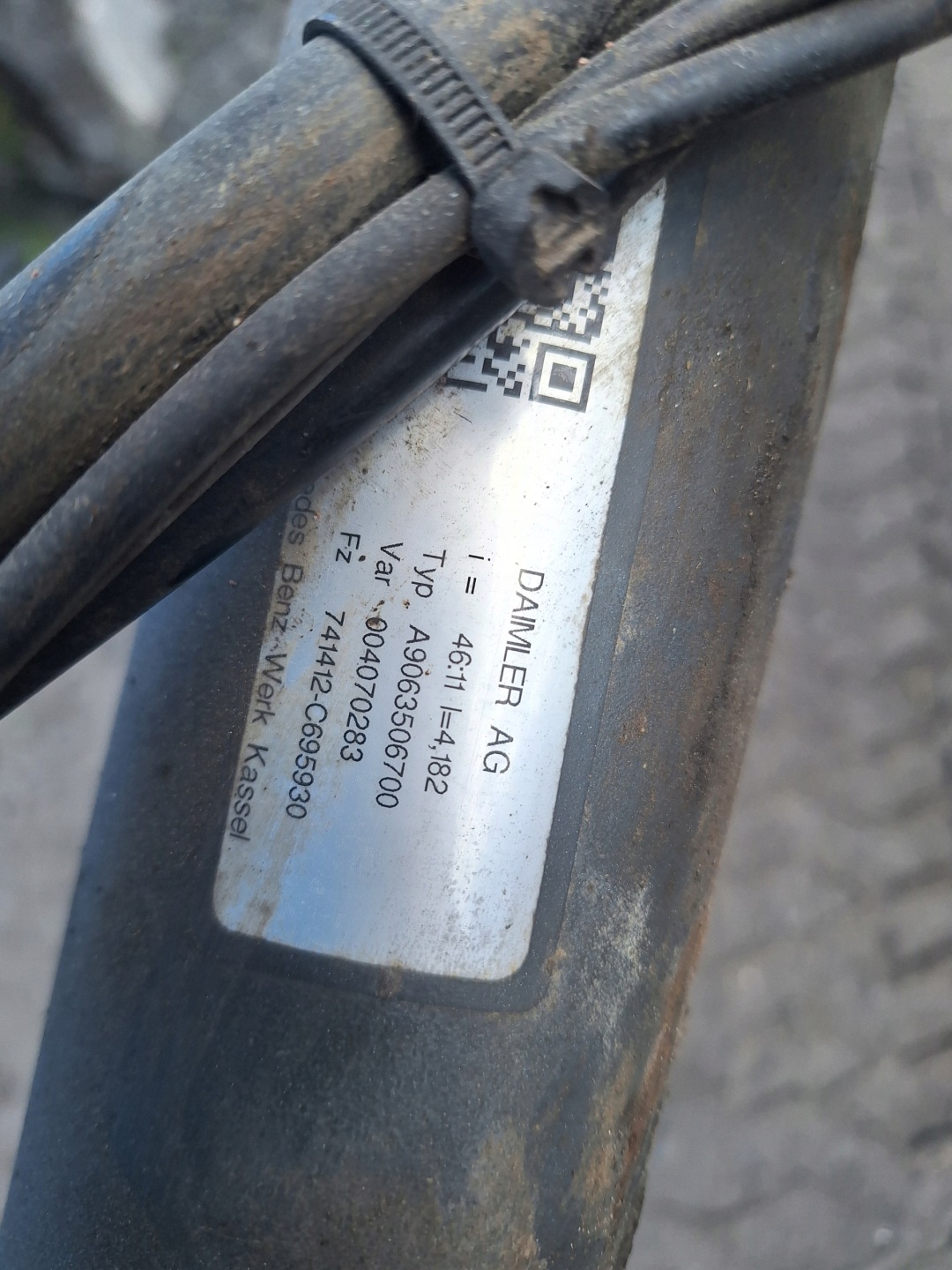 MERCEDES SPRINTER W906 10-14 rear axis differential A9063506700 46:11