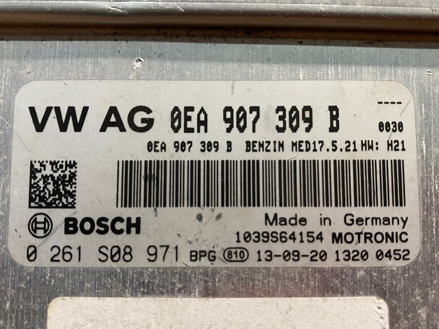 AUDI VW control unit of the engine 0EA907309B