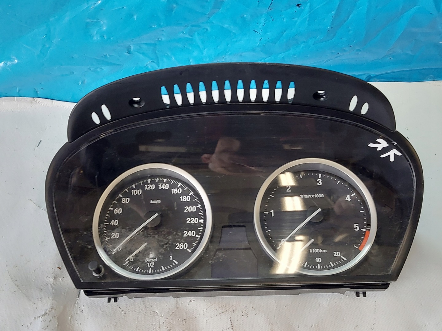 dials clock BMW X6 E71 3.0 TD 6976284