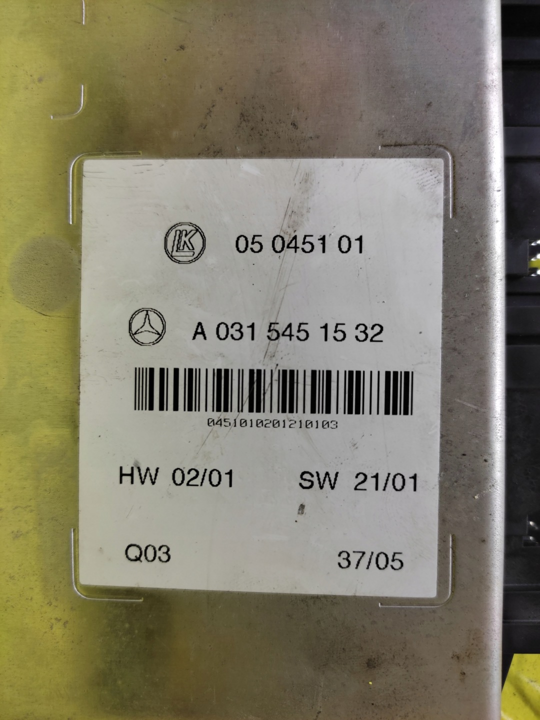 MERCEDES W220 control unit module A0315451532