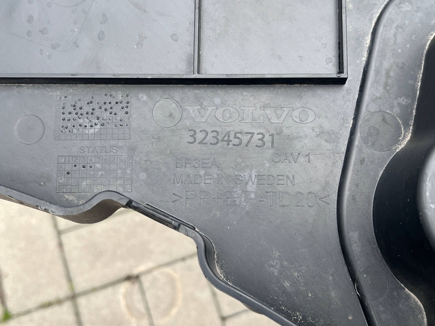 Volvo Xc-90 2 II Lift cover below bumper front front