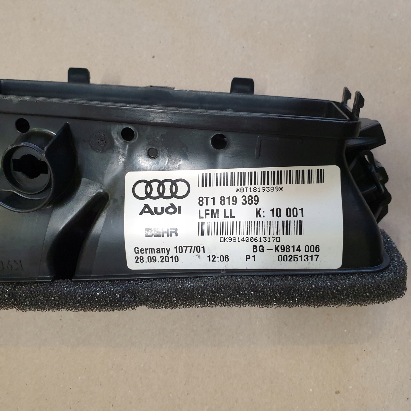 drain wiring TUNEL air AUDI A4 B8 8K A5 8T EU