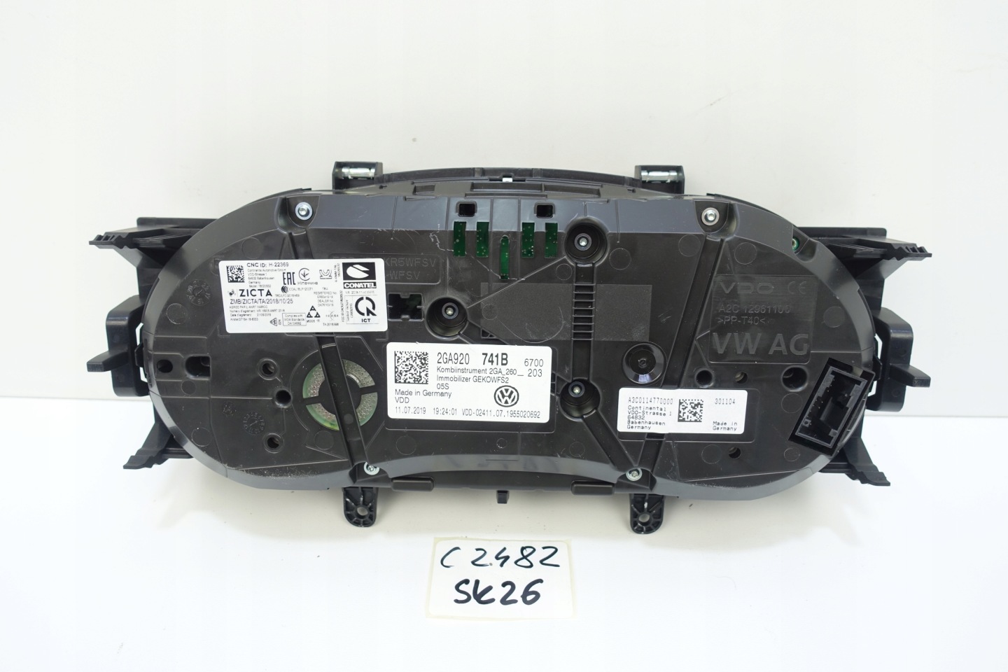 dials dials VW T-ROC 2GA 25812KM 2GA920741B