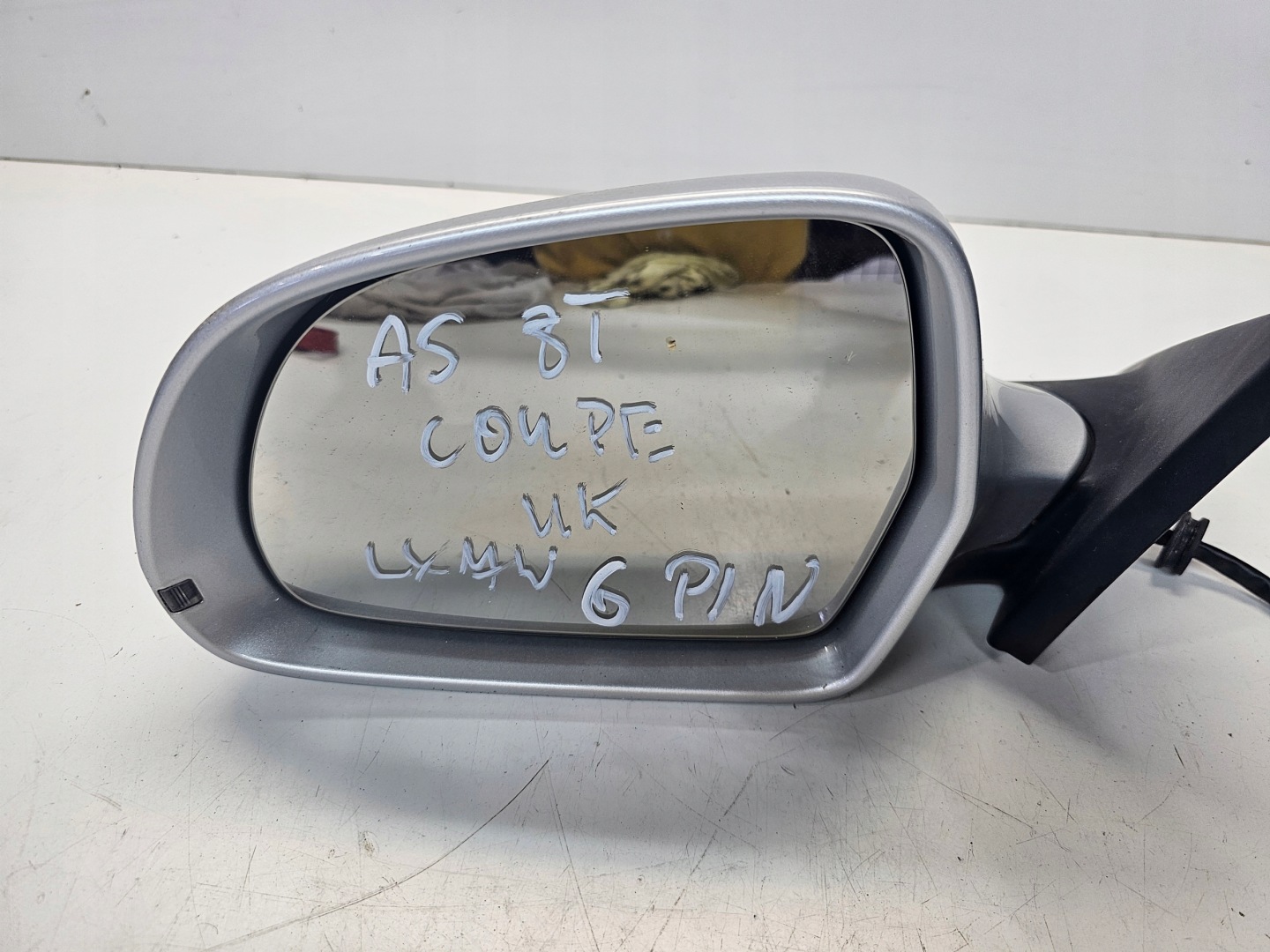 mirror exterior left AUDI A5 8T COUPE LX7W6-PIN UK