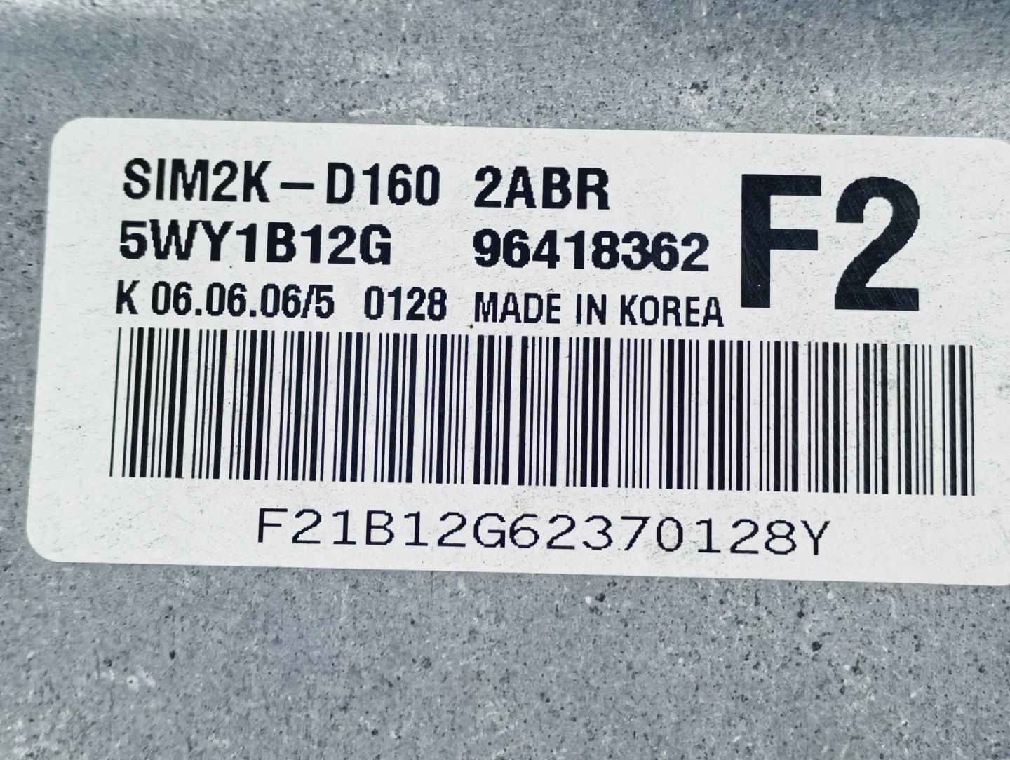 ordinateur unité de commande électronique uce moteur OE 96418362 Chevrolet Epica 06-11