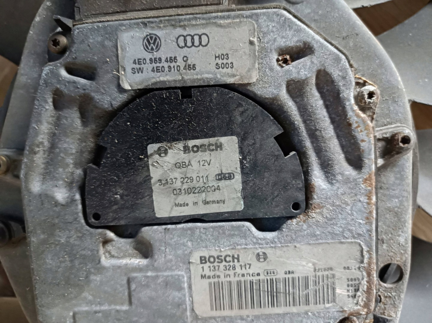 radiator fan Audi A8 S8 D3 4E 4E0959455C