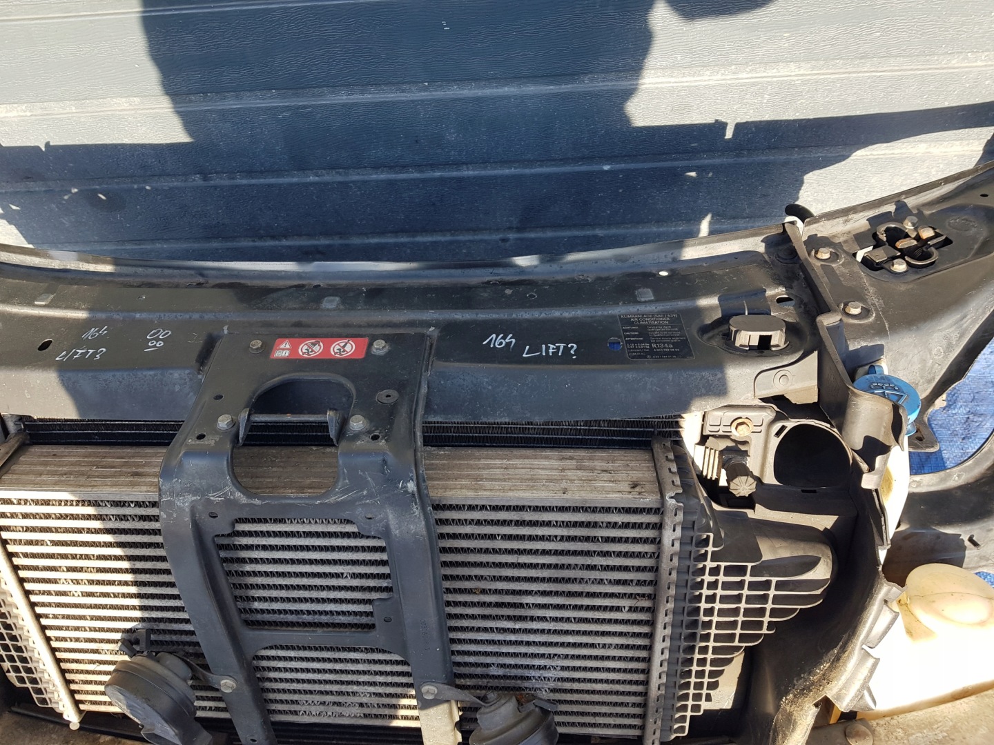 support panel for radiators radiator MERCEDES ML W164 350 LIFT 3.0CDI