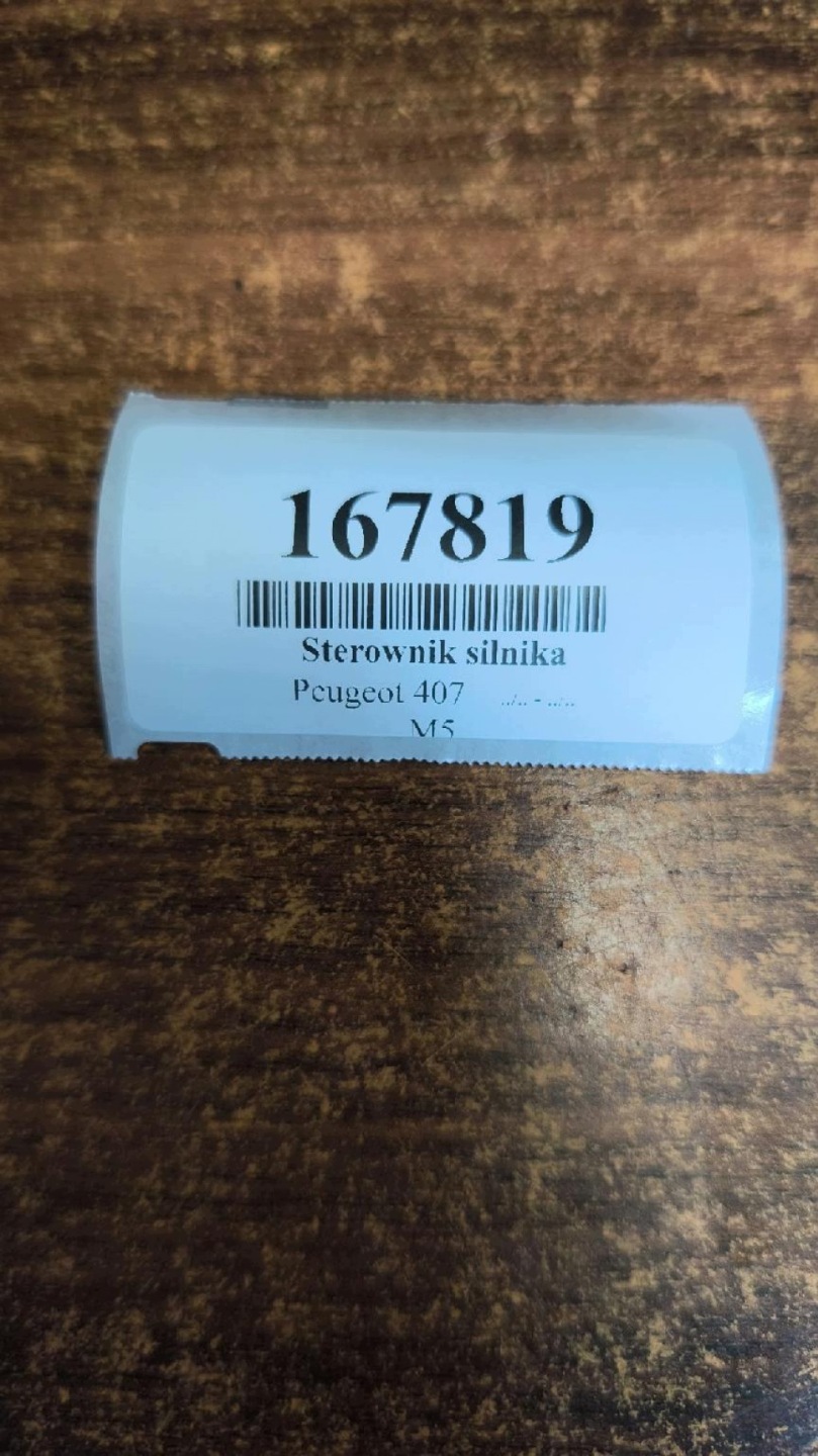 PEUGEOT 407 control unit of the engine 9663095780
