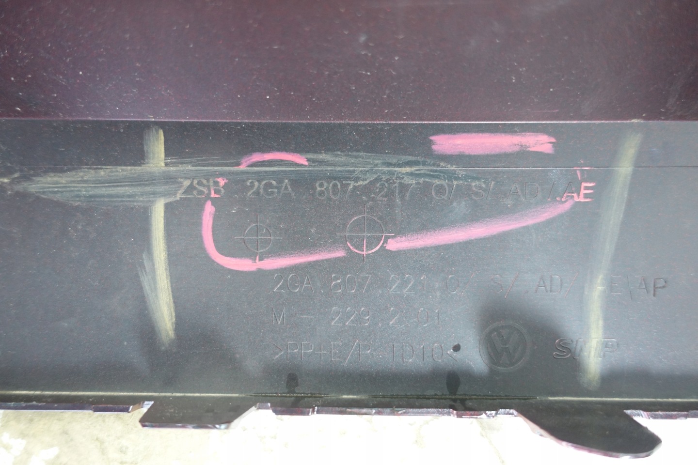 VOLKSWAGEN T-ROC LIFT 2021- 2GA bumper front front 2GA807221Q