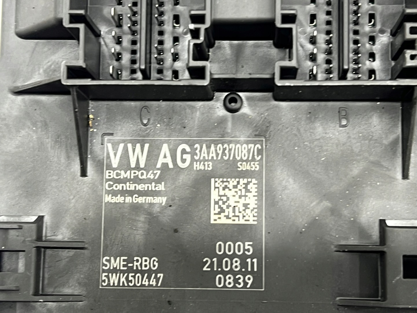 VW PASSAT B7 EURO module control unit KOMFORTU BCM BORDNETZ 3AA937087C 5WK50447