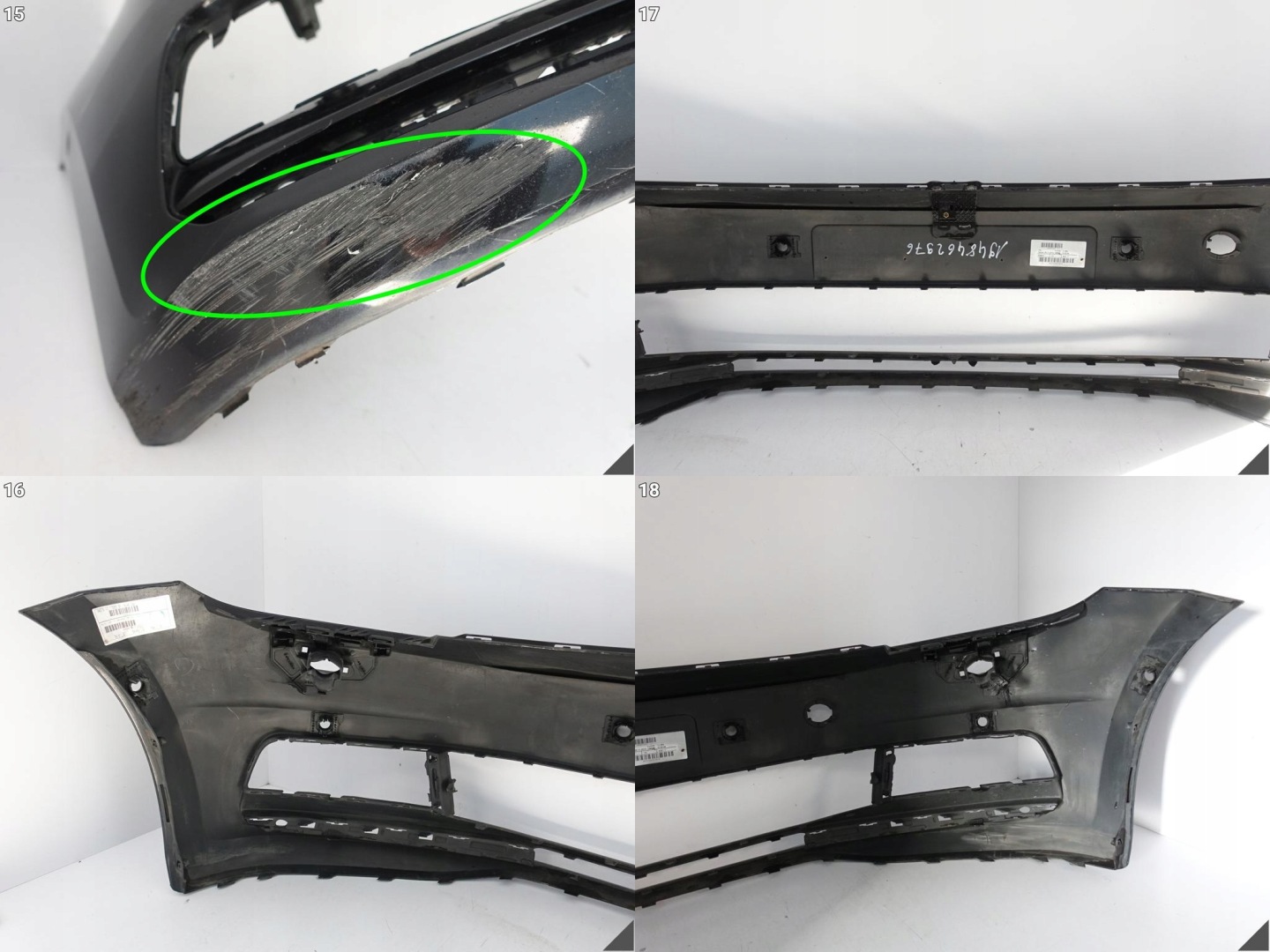 VW TOURAN II 5TA 15- bumper BUMPER front (6xPDC/washers) 5TA807221AL