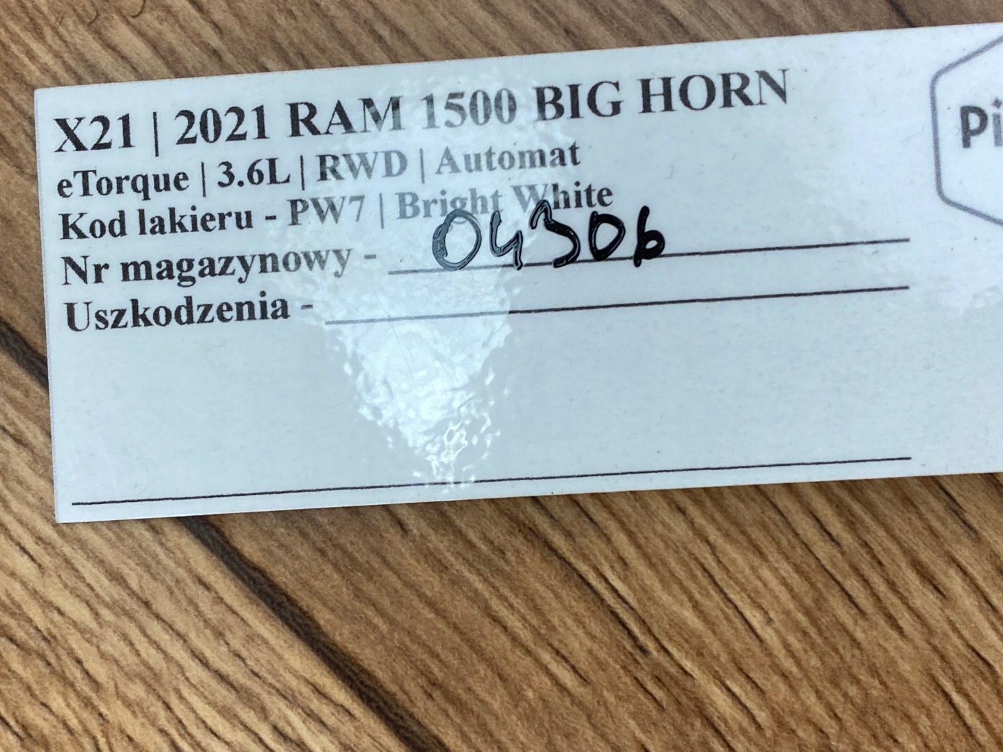 španovákem Dodge Ram 1500 2019+ USA