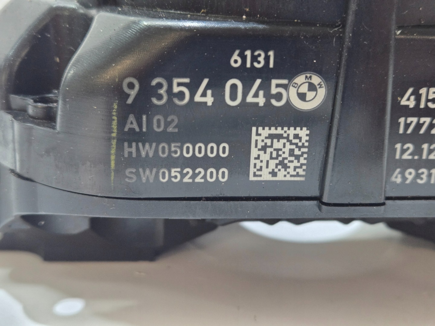 commande levier commodo sous volant BMW F10 OE 9354045