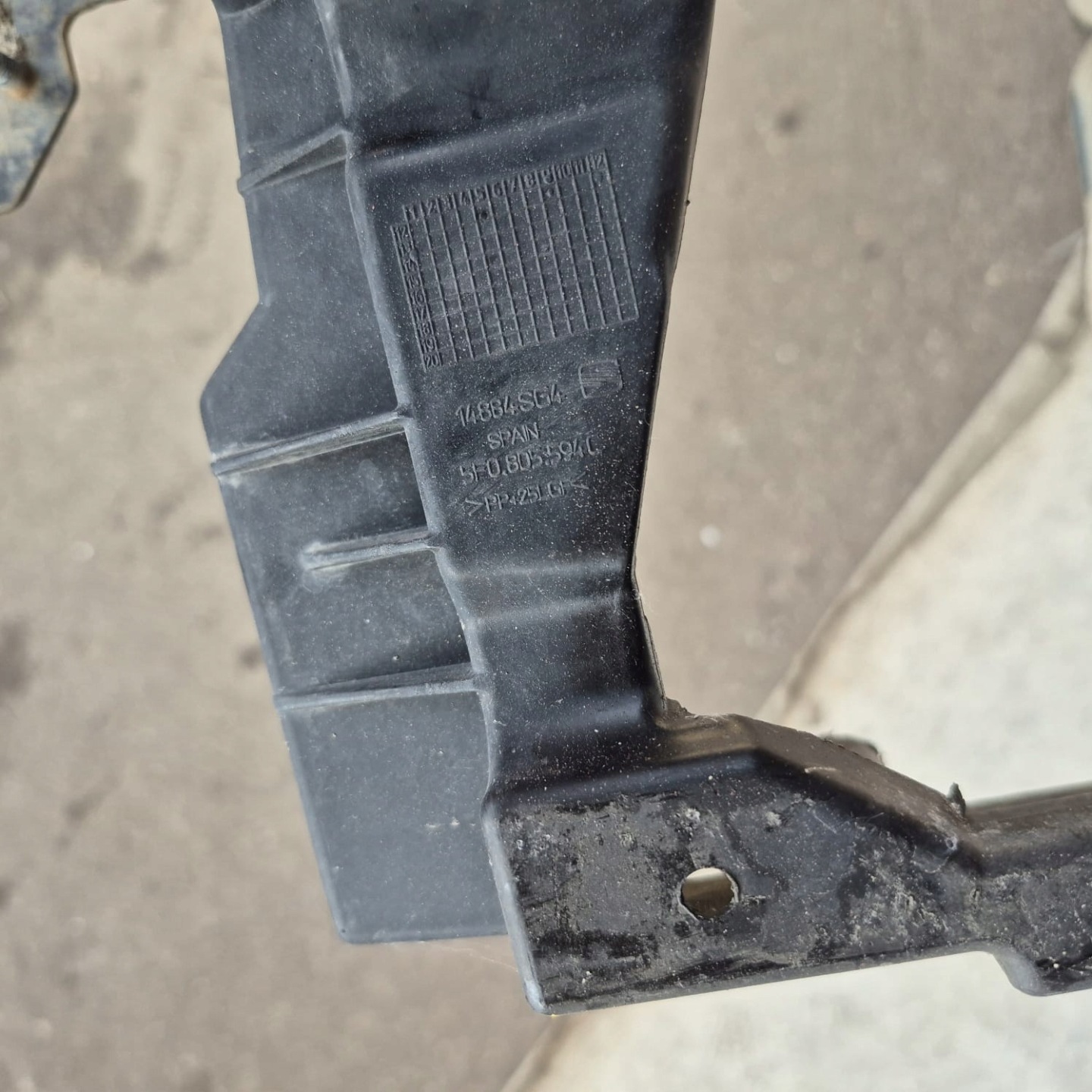 SEAT LEON III 5F 12- support panel for radiators sider pillar front 5F0805594