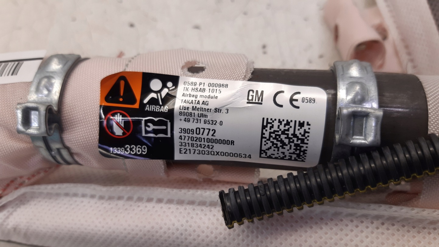 Dachvorhang Airbag luft rechts 39090772 Opel Astra K