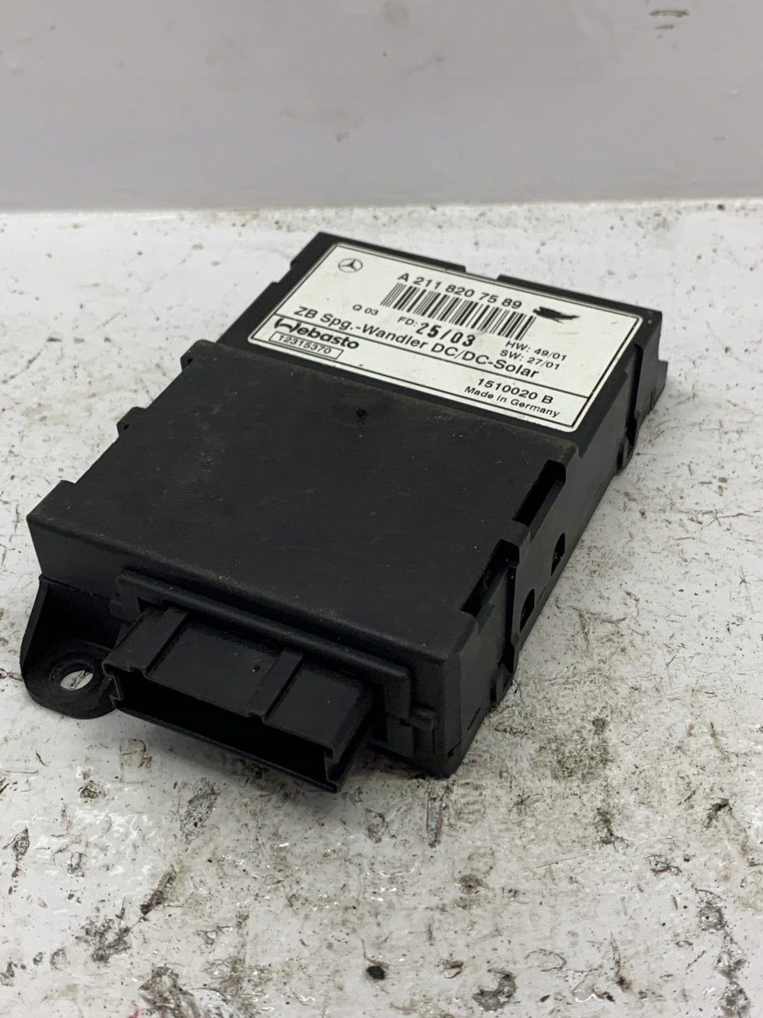 module control unit SOLAR roofs A2118207589 MERCEDES