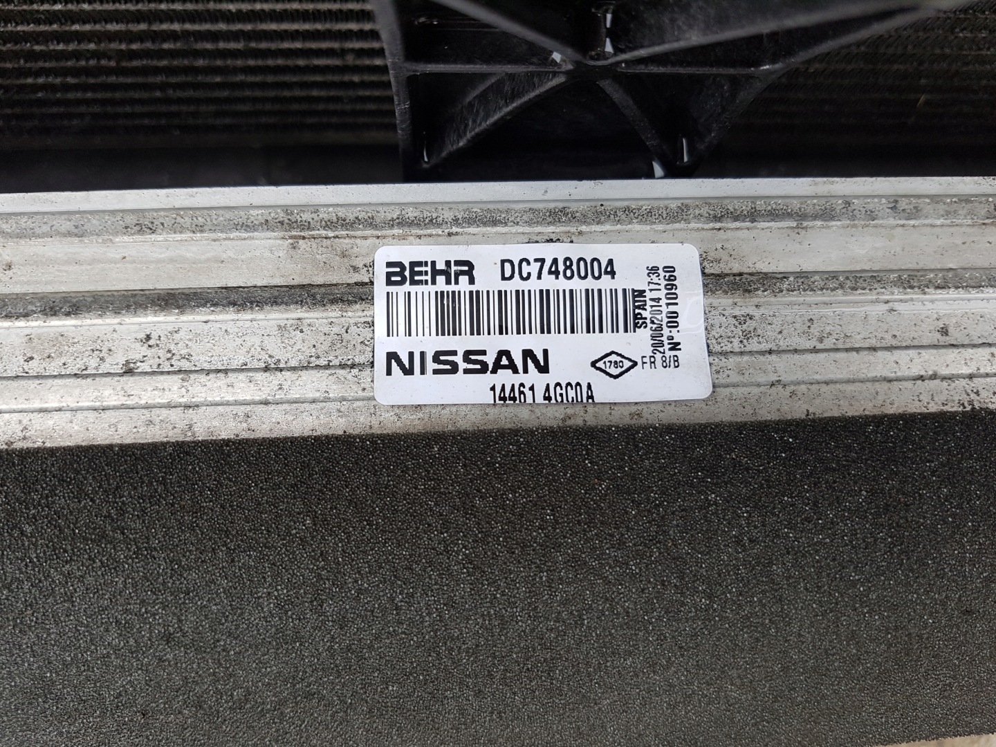 INFINITI Q50 2.2D support panel for radiators radiator komplet