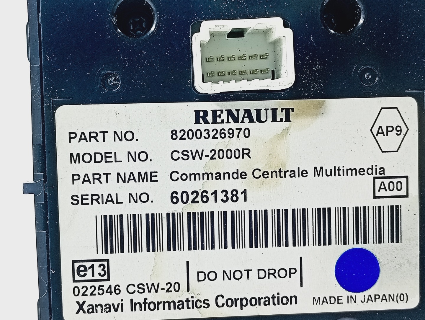 switch switch panel radio OE 8200326970 Renault Espace IV 4 06-15
