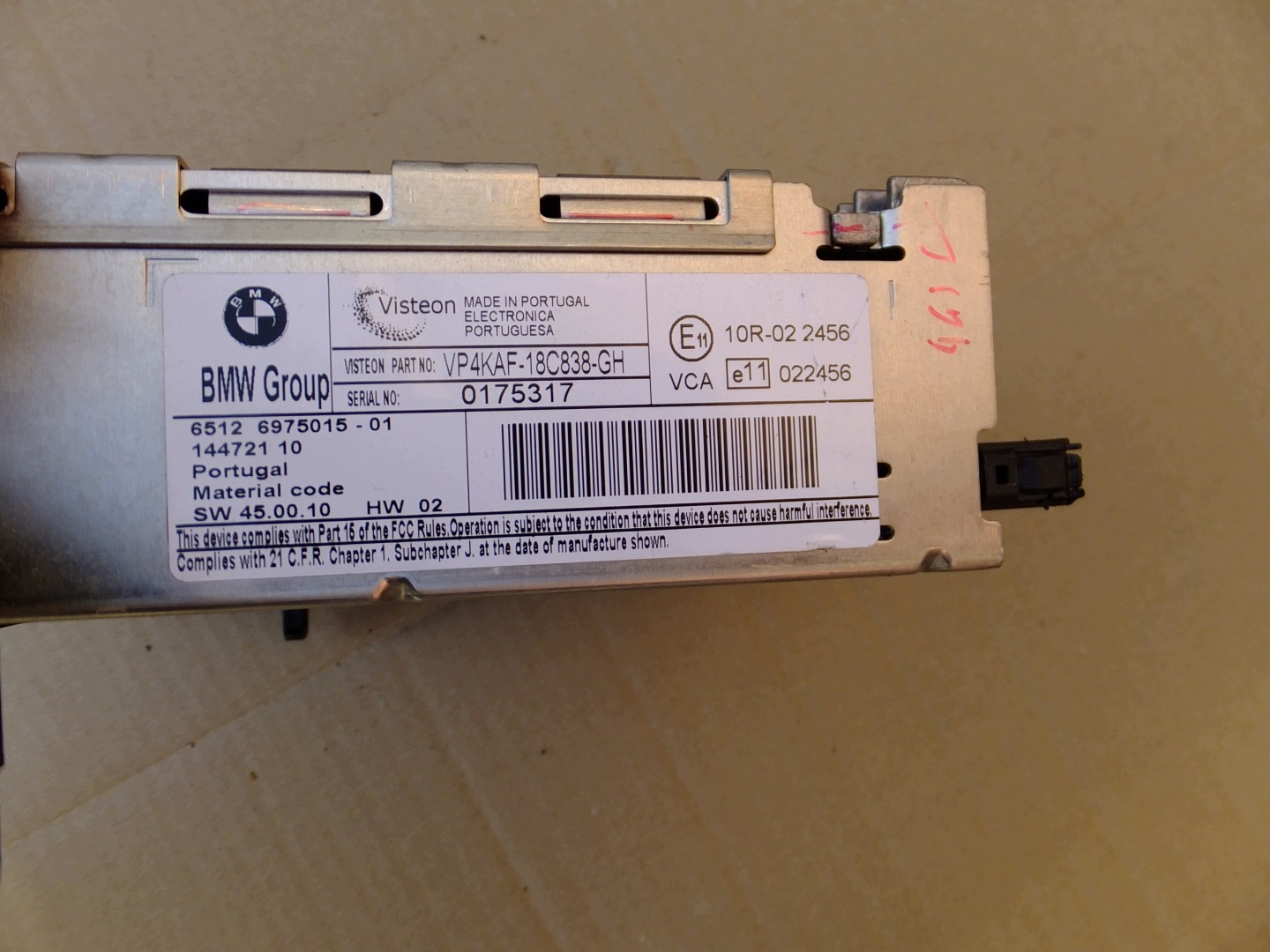 radio cd business bmw e87 6975015
