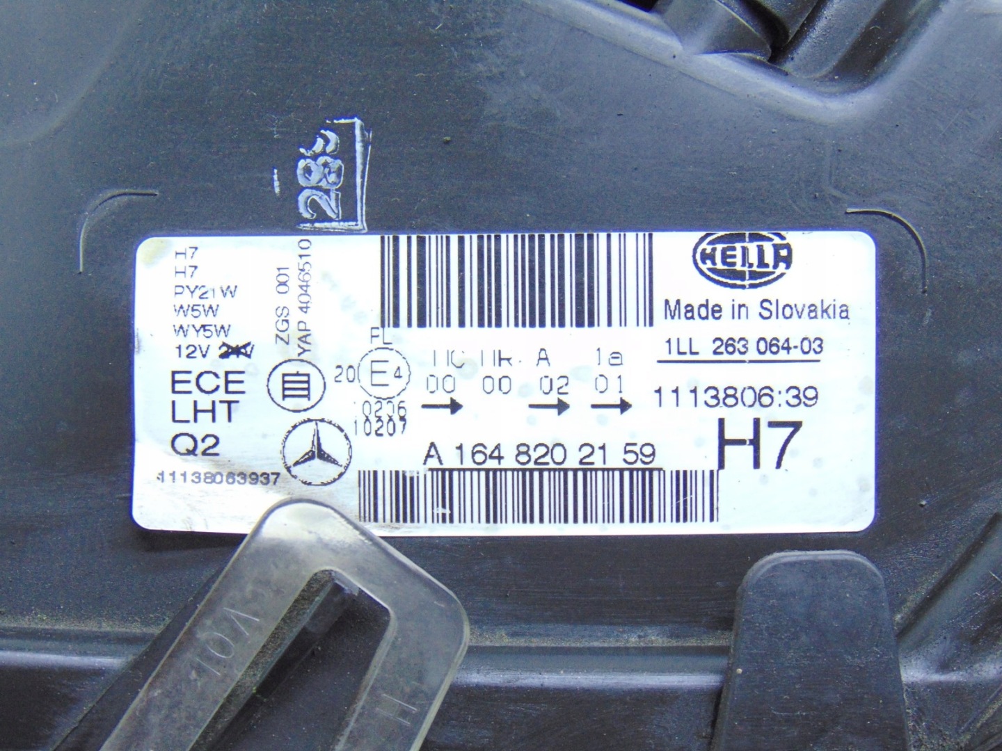 light left left front front MERCEDES ML W164 LIFT 1648202159