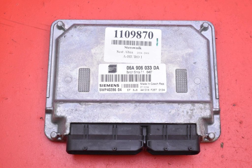 control unit computer of the engine 06A906033DA SEAT ALTEA 1.6 8V 102 KM 04-09