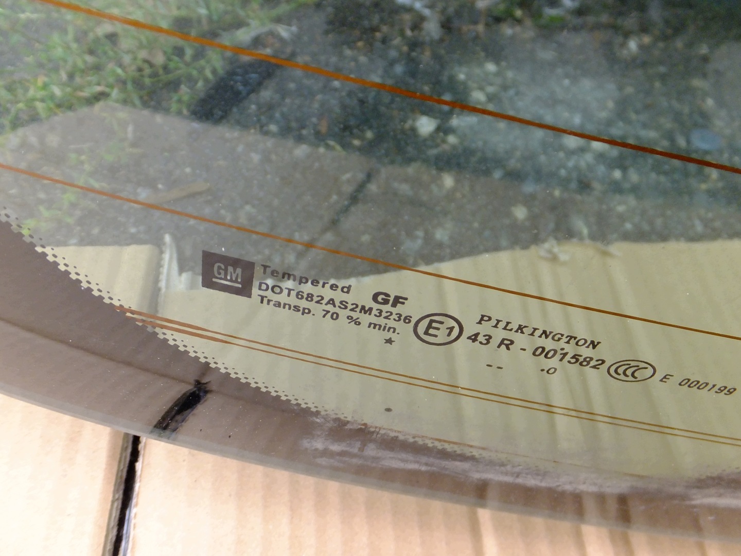 window bonnet rear part opel astra J IV HB 5D 2010r