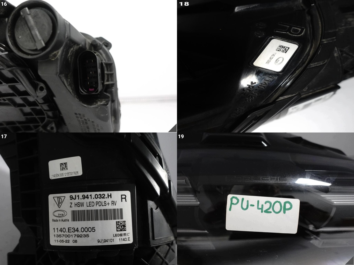PORSCHE TAYCAN 9J1 19-24 light FULL LED MATRIX PDLS+ right front EUROPA