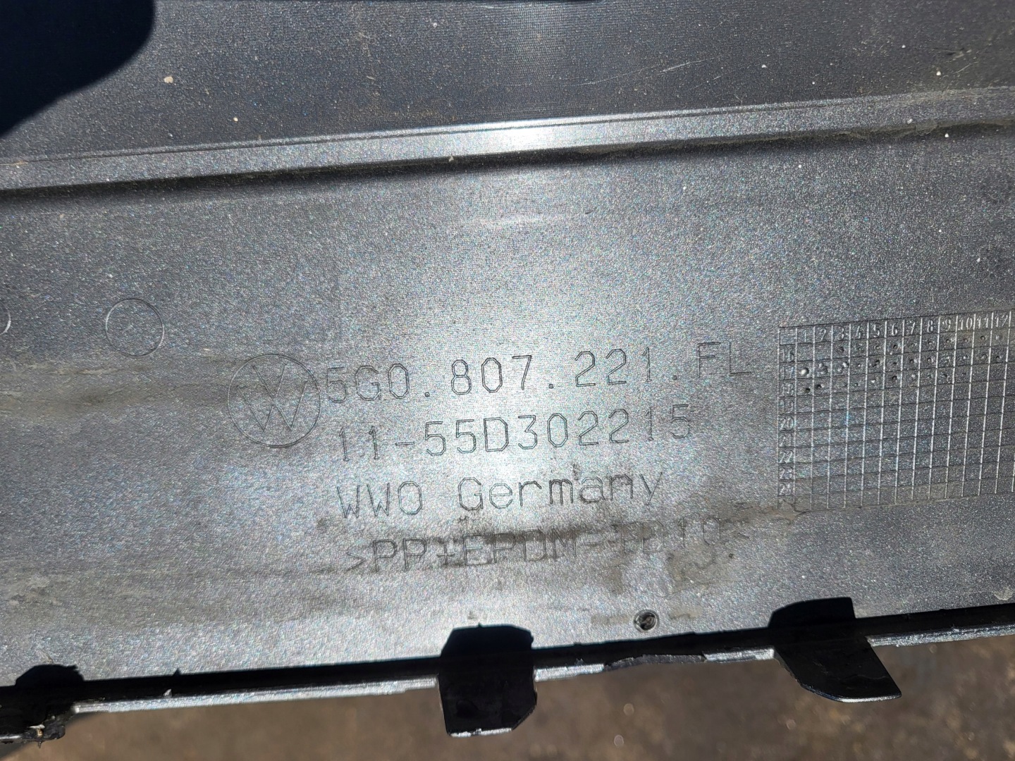 bumper front front VW GOLF VII 7 5G OE OE