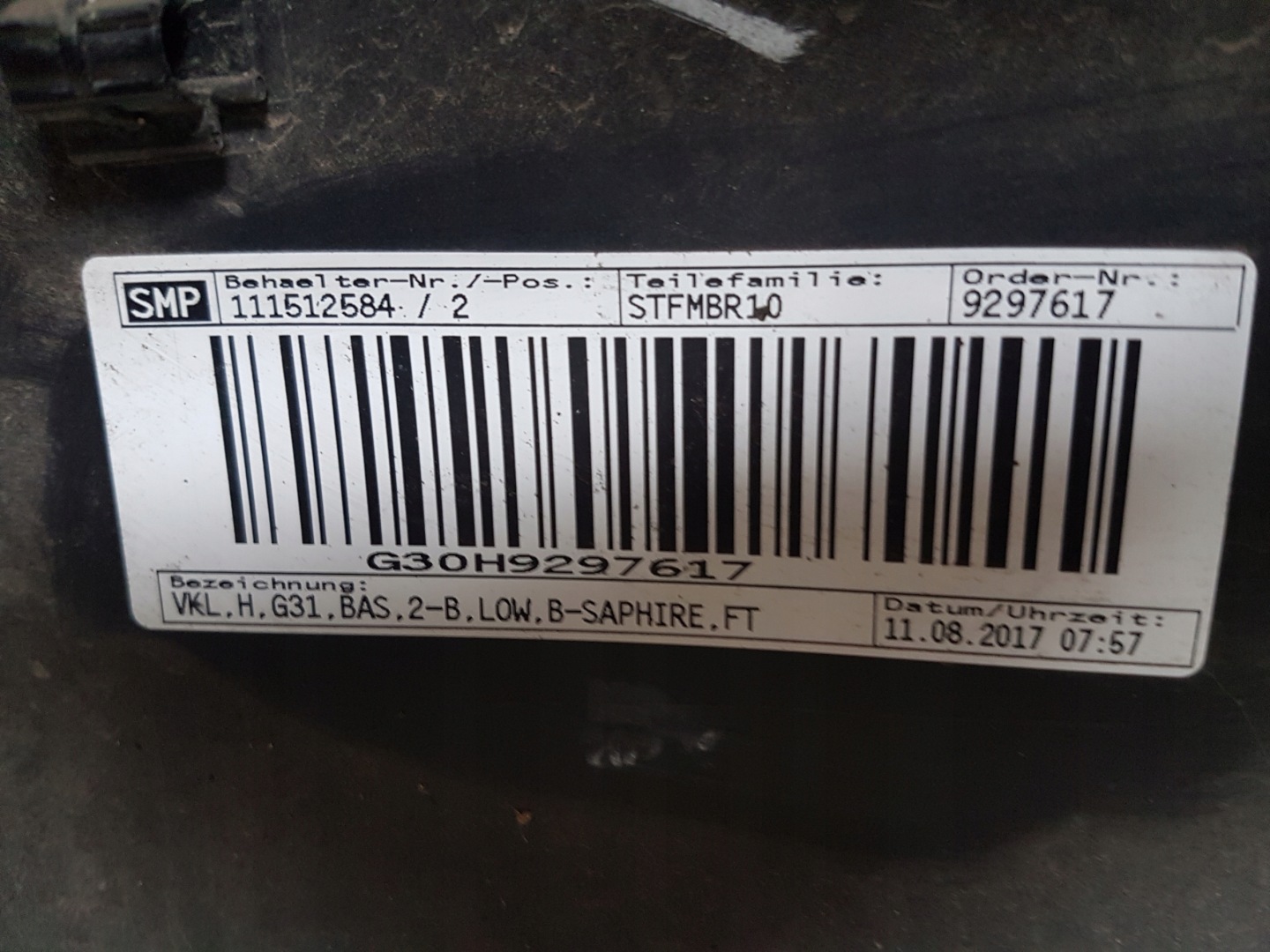 bumper rear BMW SERIA 5 G31