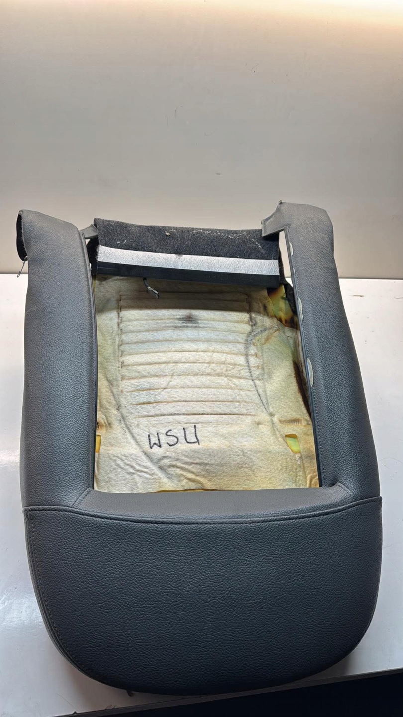 backrest side seat driver´s SAAB 93 9-3 II pol leather grey jasny welur