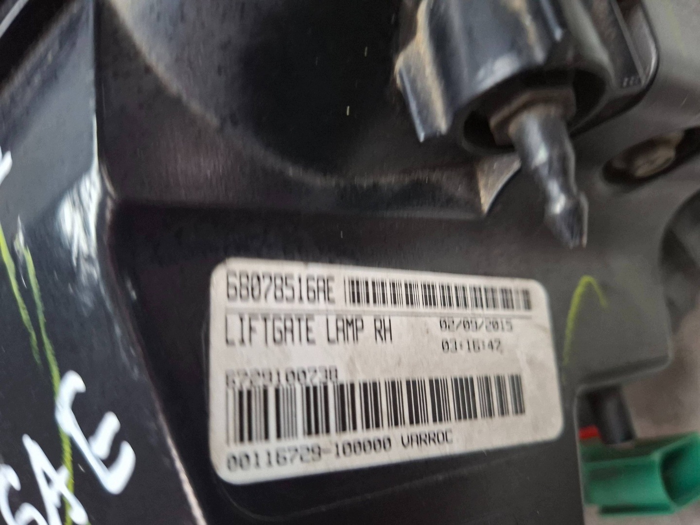 light rear right 68078516AE FIAT FREEMONT 2011
