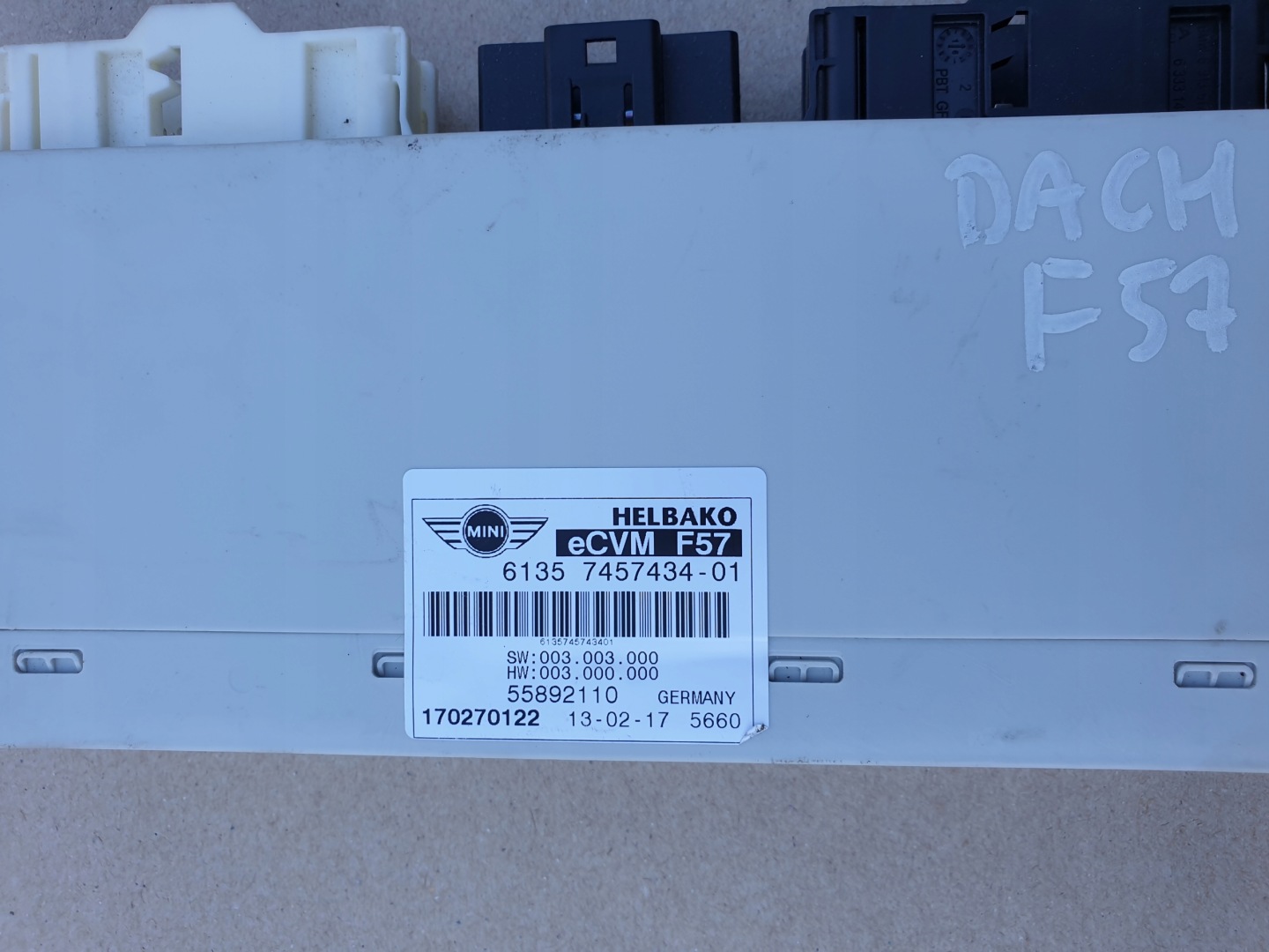 modul Bedienteil dach MINI COOPER F57 CABRIO OE