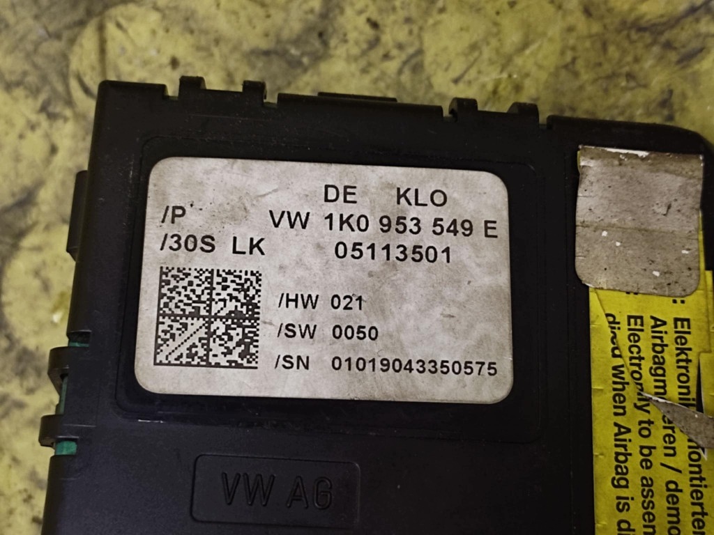 VW GOLF V sensor angle steering 1K0953549E
