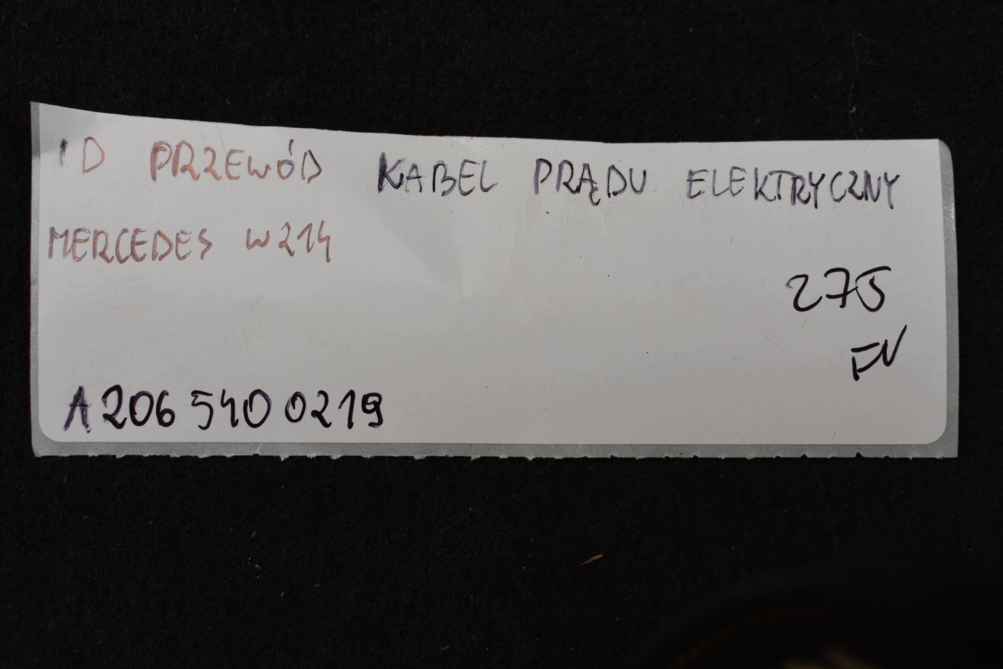 perfect condition wiring KABEL PRADU electrical MERCEDES W214 1