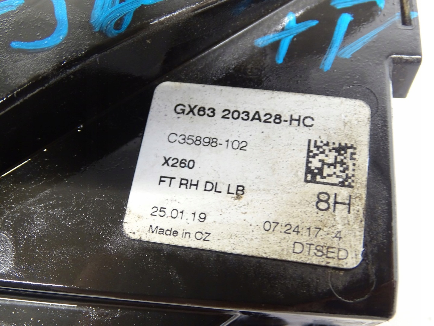 lock door right front right front JAGUAR XF X260 GX63-203A28-HC