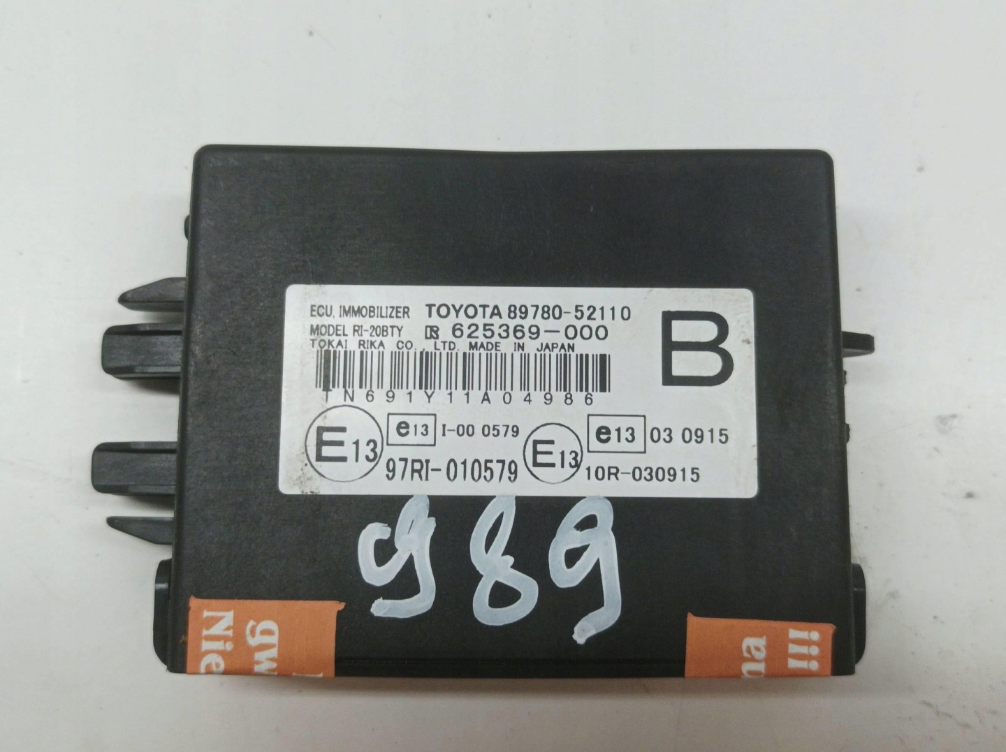 modulo 89780-52110 625369-000 Toyota Verso-S e (2010-2017)