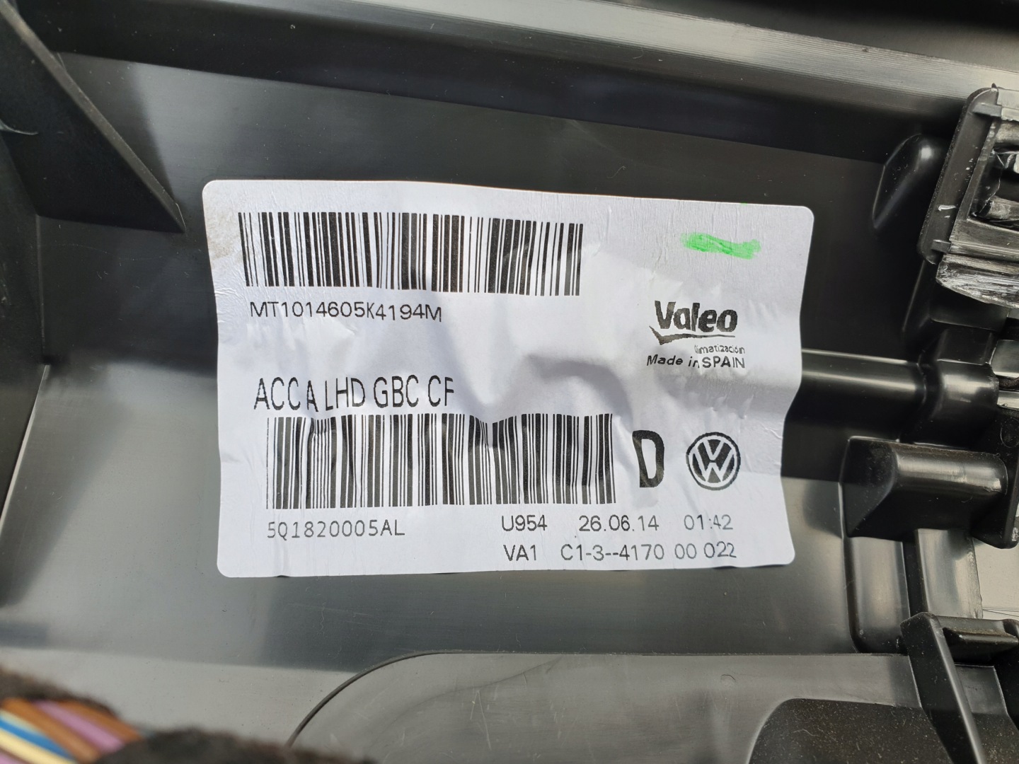ohřívač klimatizaci SEAT LEON III 3 5F 2012- 5Q1820005AL