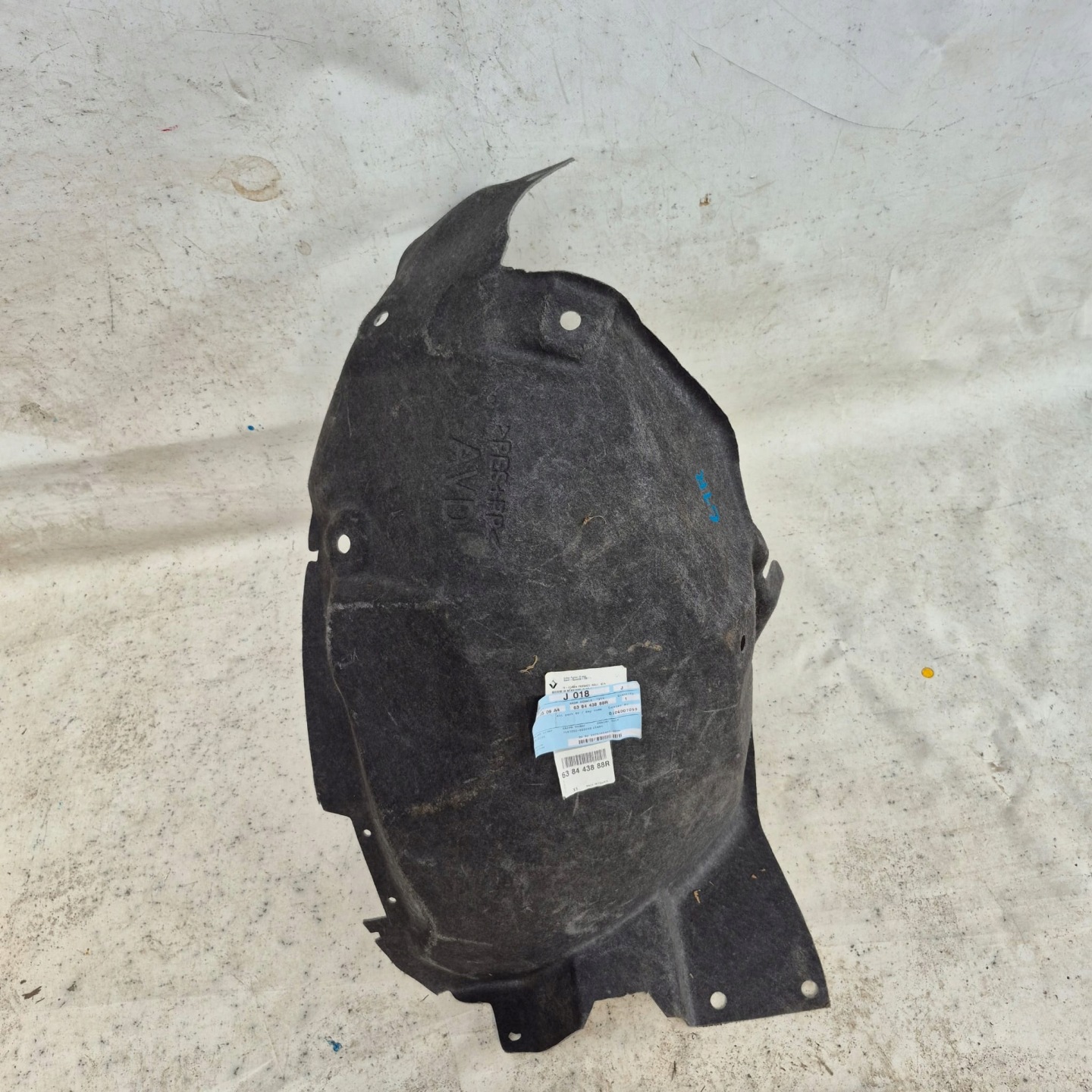 RENAULT SCENIC IV 4 16- mudguard right front front 638443888R