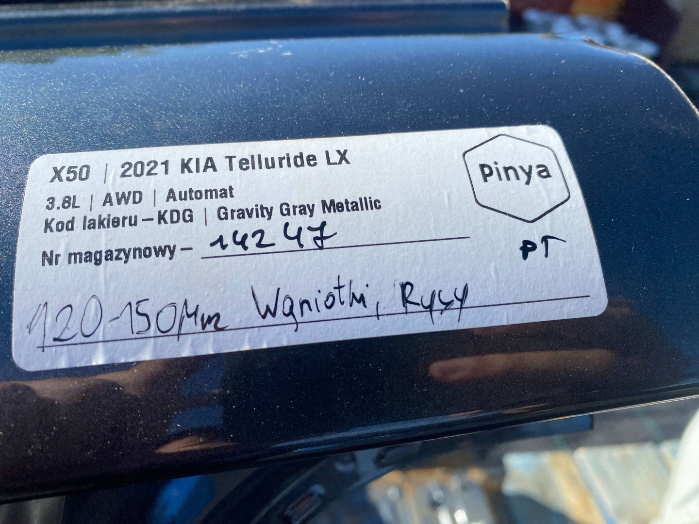 quarter rear right KIA Telluride 2020+