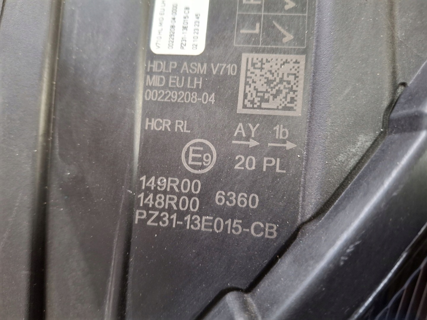 light left front FULL LED FORD CUSTOM II MK2 2023R->