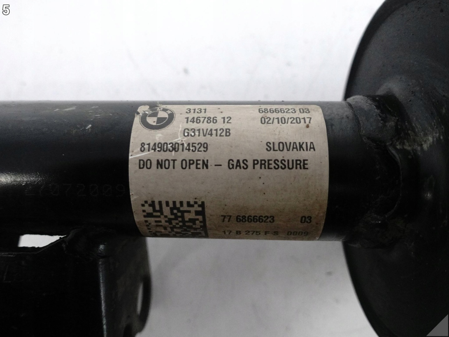 BMW 5 G31 17-20 shock absorber spring sususpension left front 6866623