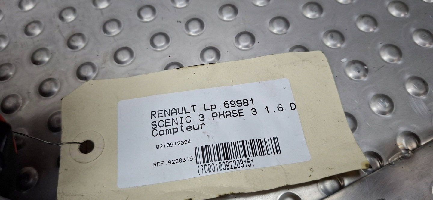 dials 248108273R RENAULT SCENIC III RLINK 2012