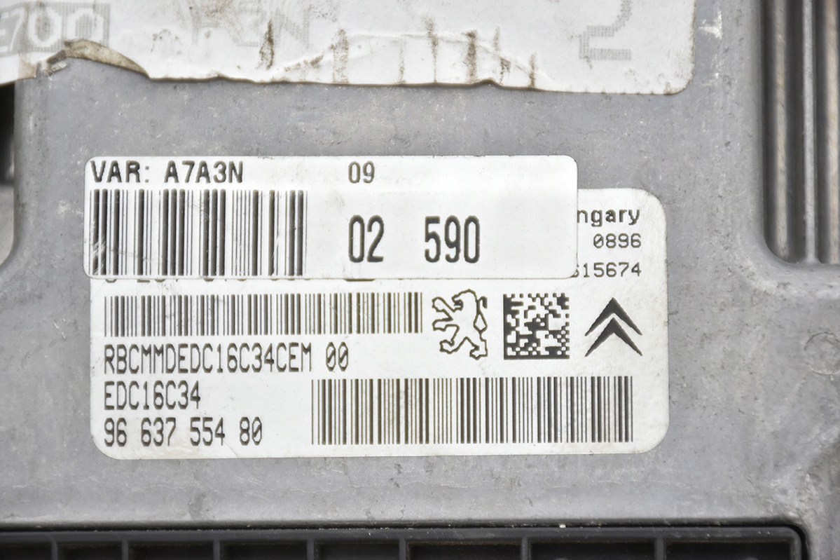 computer control unit CITROEN PEUGEOT 9663755480