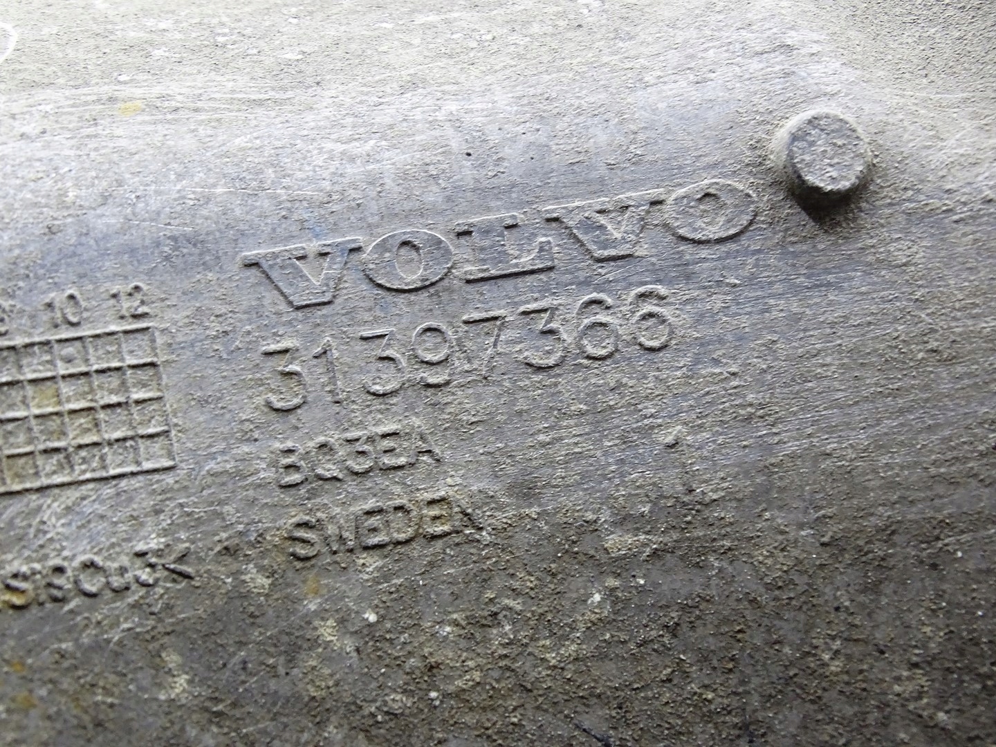 Blende Abdeckung Alu VOLVO V40 II 2.0D 31397366