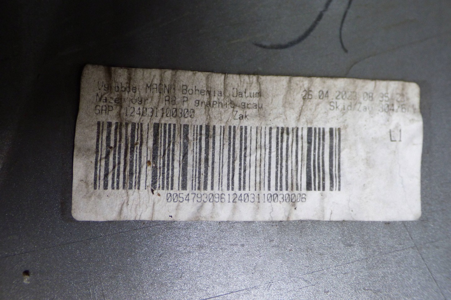 SKODA OCTAVIA IV bumper front front 124031190100 A8 NP