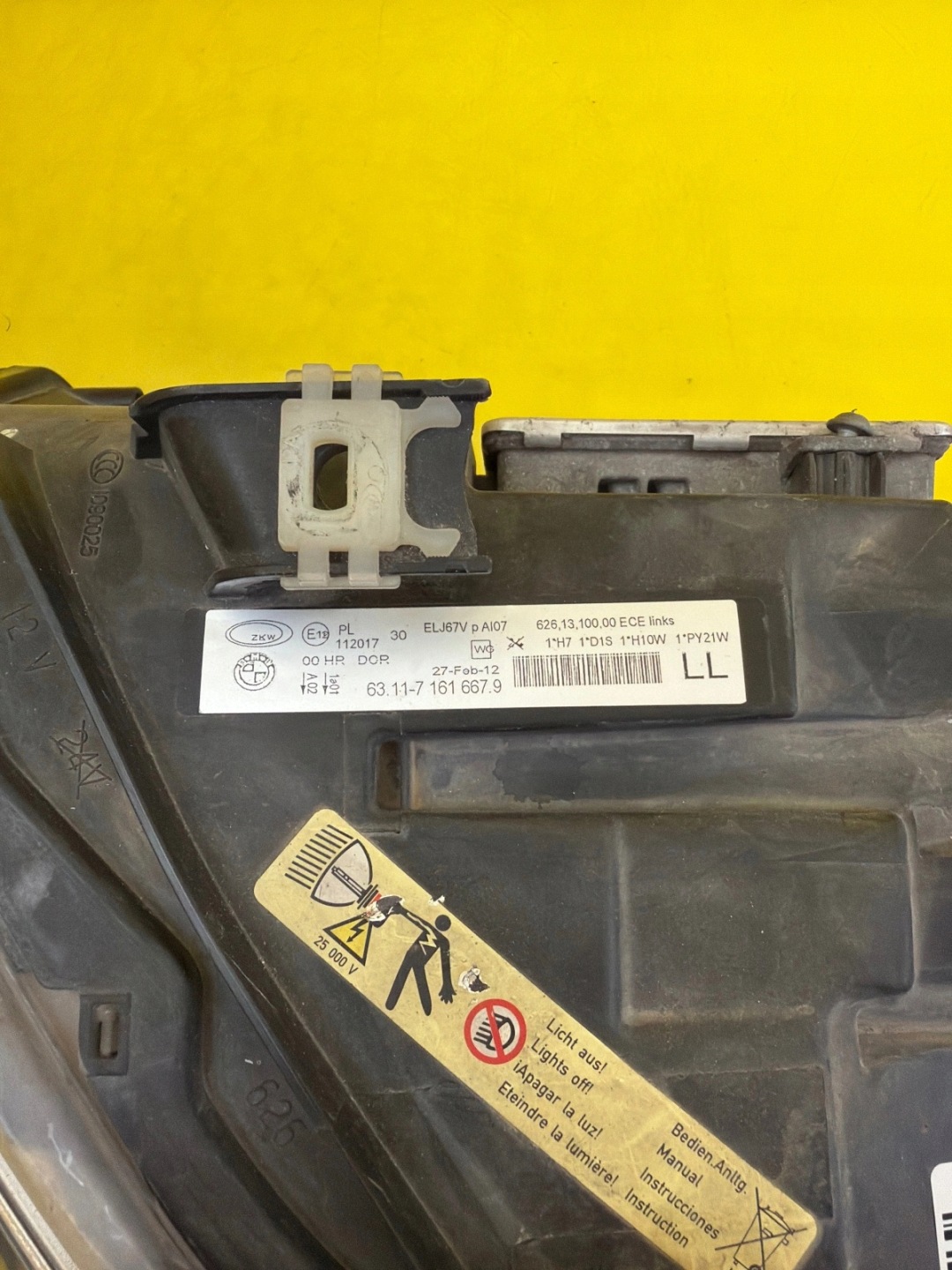 lámpa bal Bmw 3 E90 E91 2005-2008 Bi-Xenon Nieskretny 7161667