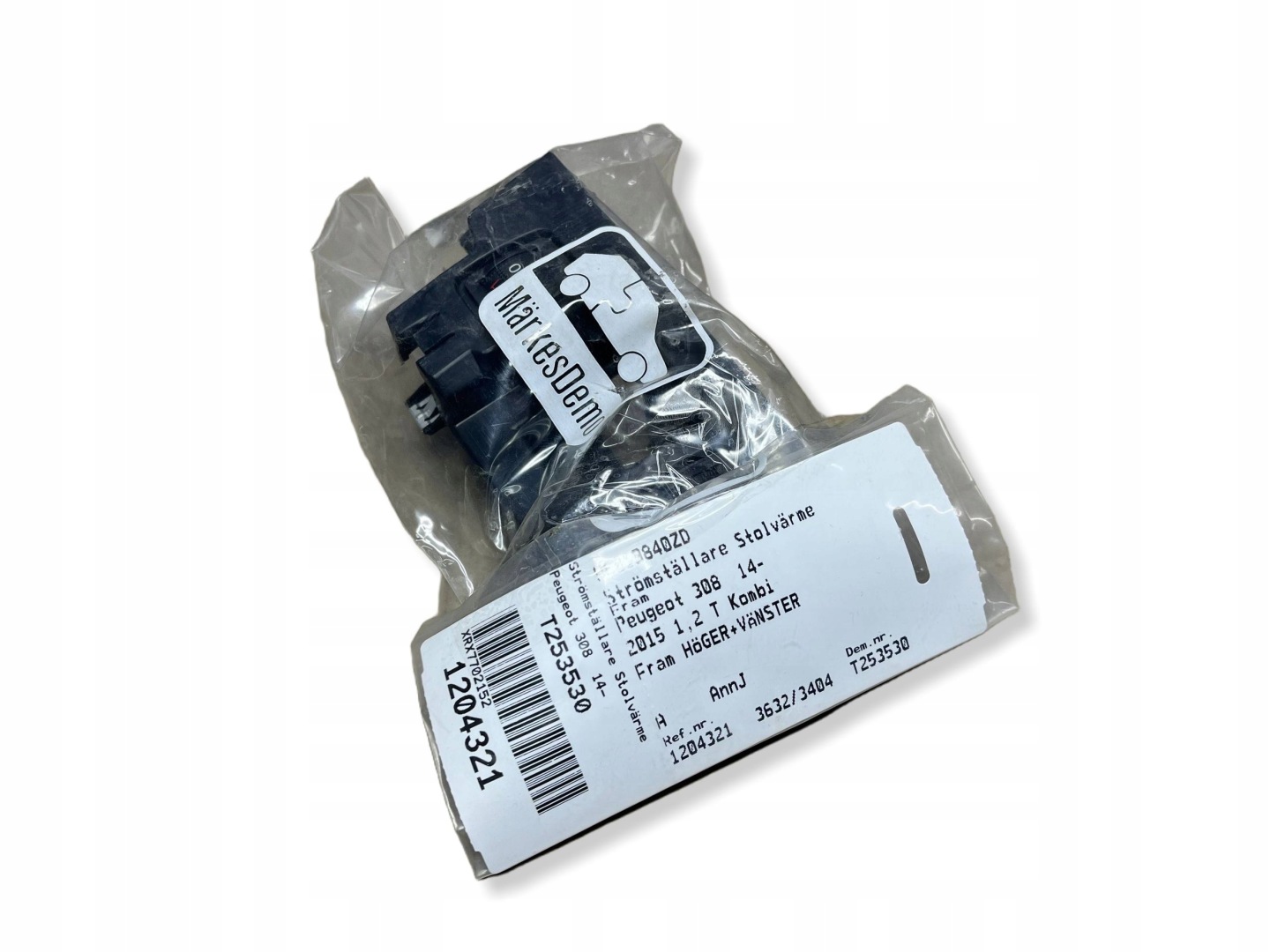 Schalter Hitzung Sitze PEUGEOT 308 9806488977
